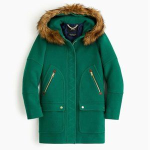 🌟 J.Crew Chateau Wool Parka in Alpine Meadow